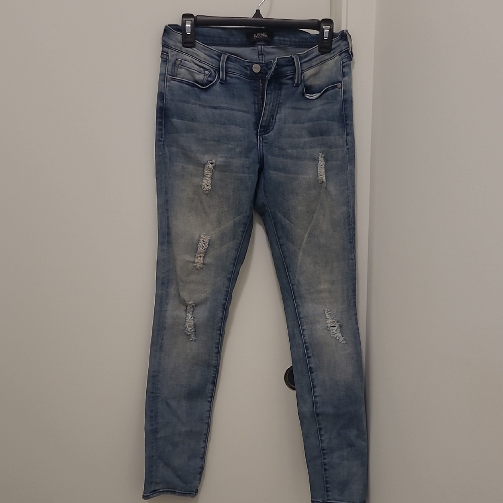 Bufflao Blue Distressed Jeans